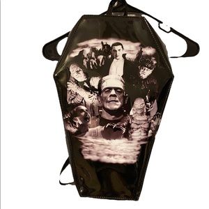 Monsters Coffin backpack/purse
